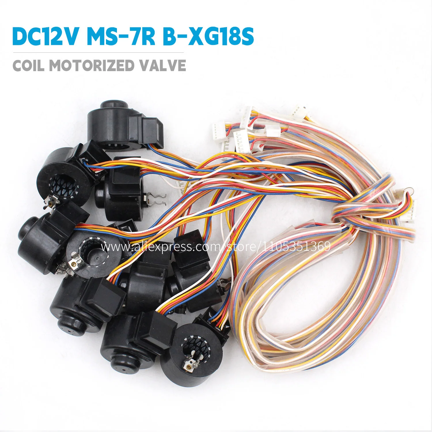 Bobina de Válvula Motorizada DC12V MS-7R B-XG18S para Unidades Daikin, LG, York, Haier, Trane, Carrier e Outras Marcas Principais de HVAC