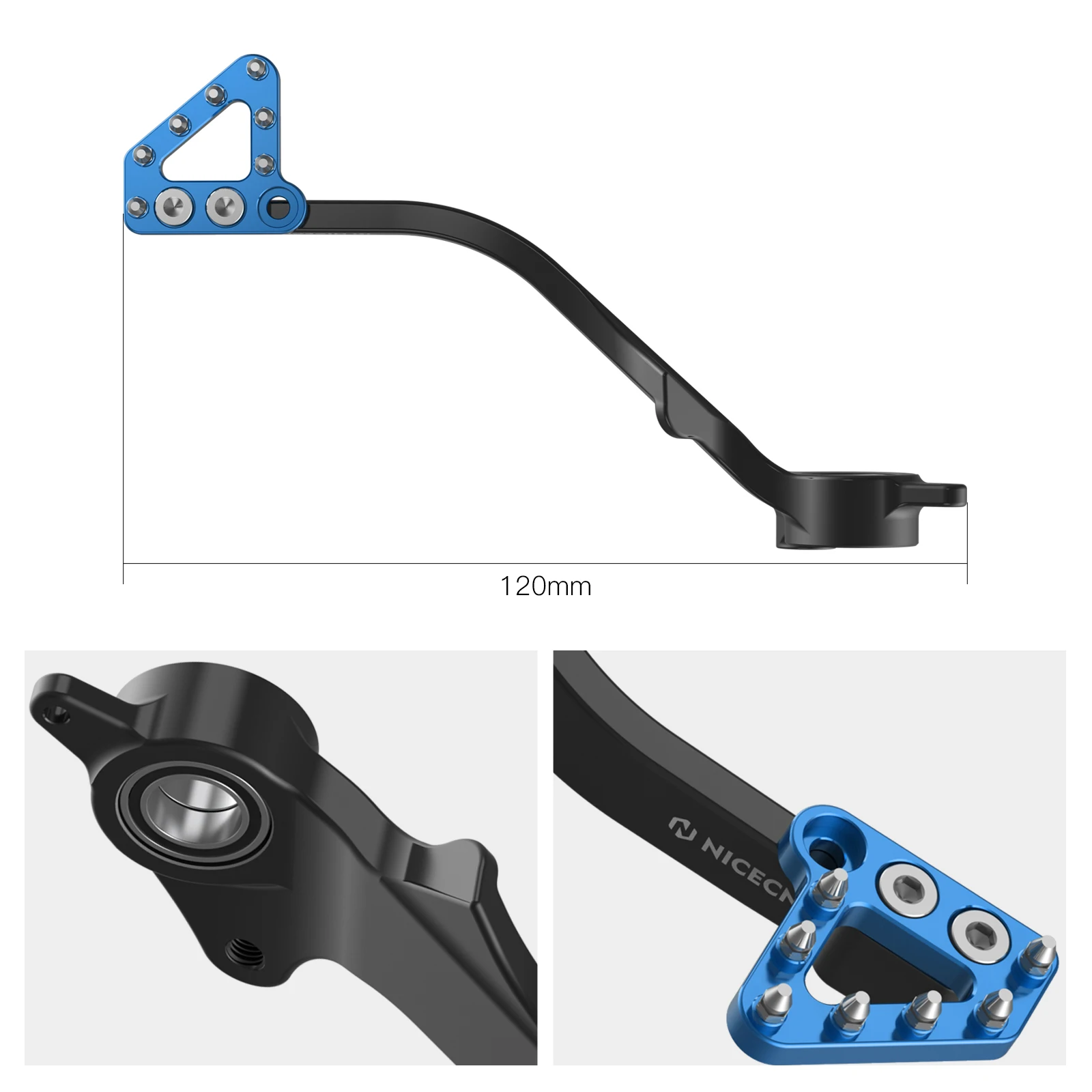 (EU-Lager) NICECNC Für Husqvarna 701 Enduro /Supermoto KTM 690 Enduro R 690 SMC R 2019-2024 Fußbremspedalhebel Fußrasten-Set – Detail 8