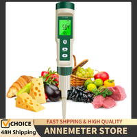 Food pH Meter, Digital Pocket pH Pen Tester with Backlit and ATC for Sourdough and Bread, Meat, Cheese, Jam, Canning, Soft Soil