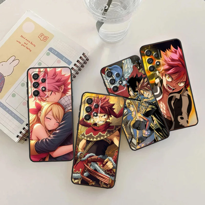 F-FAIRY T-TAIL Anime Cool For Samsung Note 20 10 Ultra Plus A31 A14 A12 A70 A34 A25 A04 A05 A15 A24 5G Black Funda Phone Case