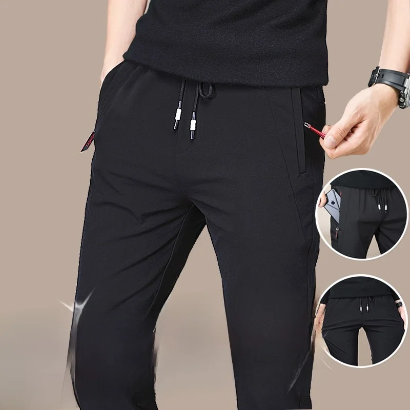 

Осенние мужские повседневные брюки Slim Fit, свободные, удобные, новые, 2023, модные, в корейском стиле, прямые брюки