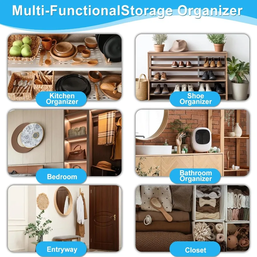 منظم 35 جيوب كبيرة فوق الباب مع جيوب شبكية قابلة للتنفس لتخزين فعال لتوفير المساحة في مدخل الخزانات o #5