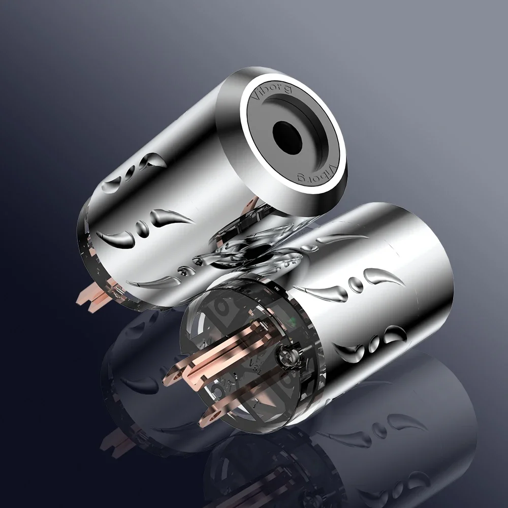 Viborg-VM512 + VF512, conector de enchufe de alimentación de cobre puro hifi US, macho y hembra, nuevo