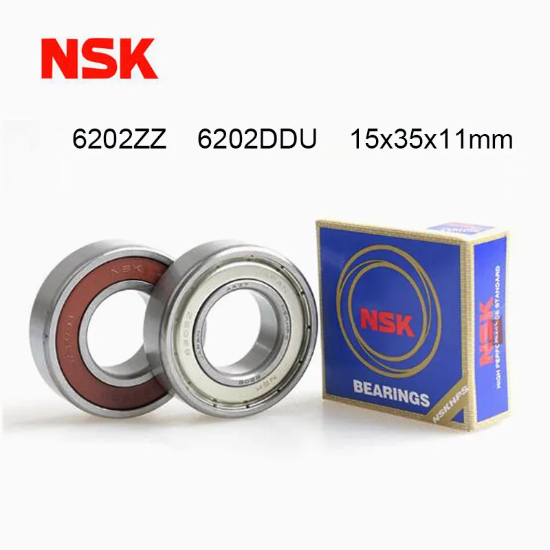 

Japan NSK 6202 Bearing 15*35*11 mm ABEC-7 For Motorcycles Engine Crankshaft 6202ZZ 6202DDU Ball Bearings Without Grease