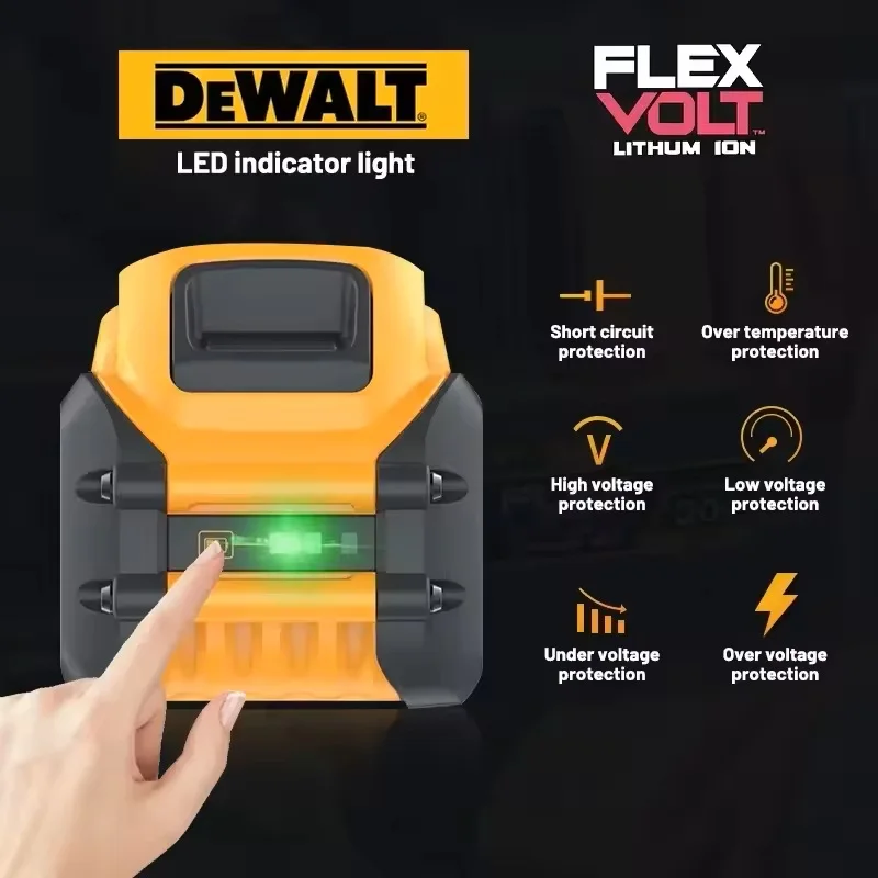 DEWALT original 9AH 10.0AH 12.0AH DCB609 60V lithium-ion battery, suitable for DEWALT DCB206 DCB205 DCB204 DCB609 DCB184 DCB200