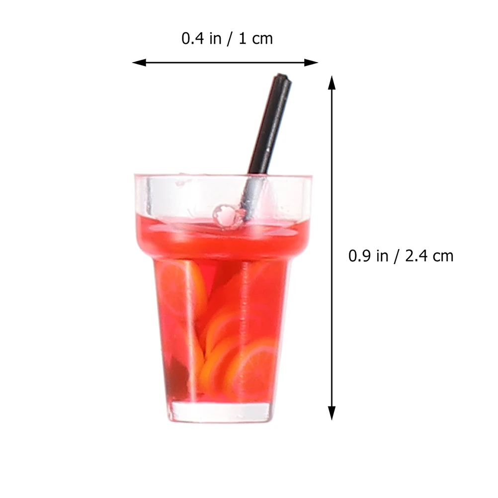 

30 Pcs Resin Simulated Milk Tea Cup Pendant Mini Charms Birthday
