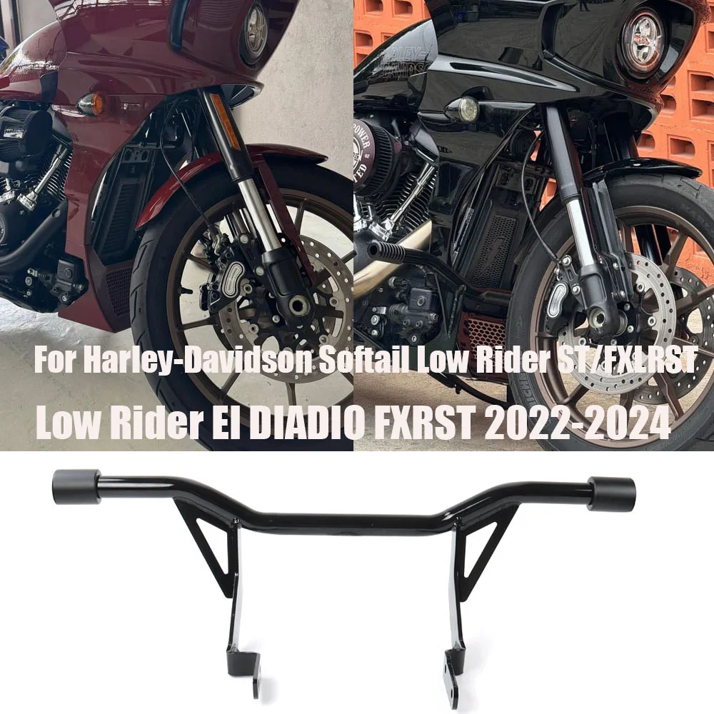 For Harley-Davidson Softail Low Rider ST/FXLRST Engine Guard Crash Bar Bumper Protector for Side Fairings/Spoilers/Panels 2022-2