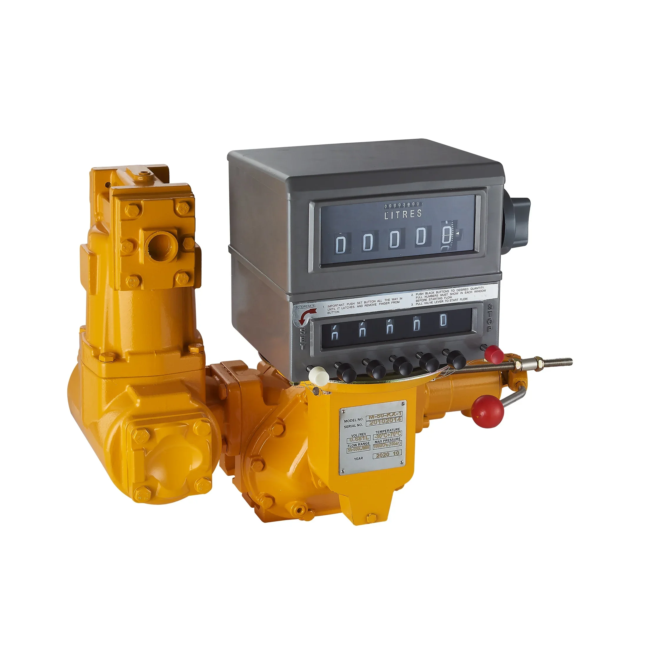 M-80-KX-1 With Check Valve M Positive Displacement Flow Meter