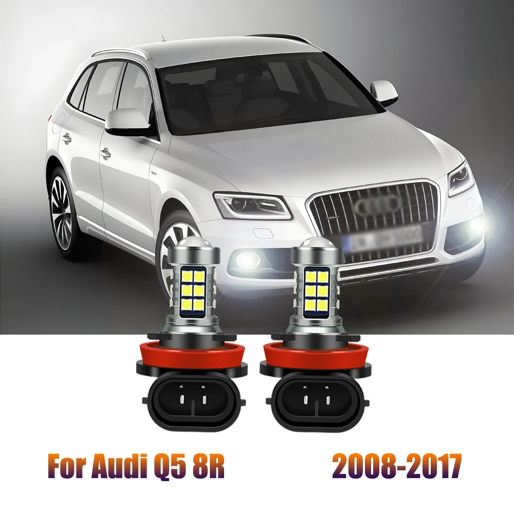

2pcs For Audi Q5 8R 2008 2009 2010 2011 2012 2013 2014 2015 2016 2017 Car Driving Daying Running Lights Fog Lamps auto Fog Lamp
