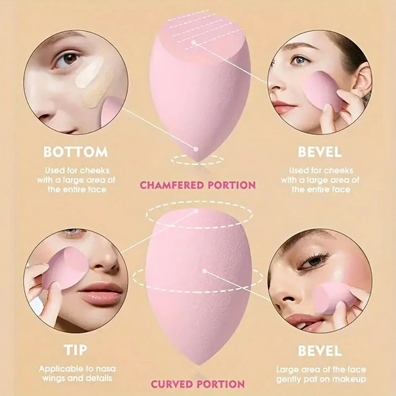 9/12pcs spugne per il trucco Set Beauty Egg Soft Cosmetic Puff Foundation spugna soffio di polvere accessori per il trucco delle donne Kit di strumenti di bellezza