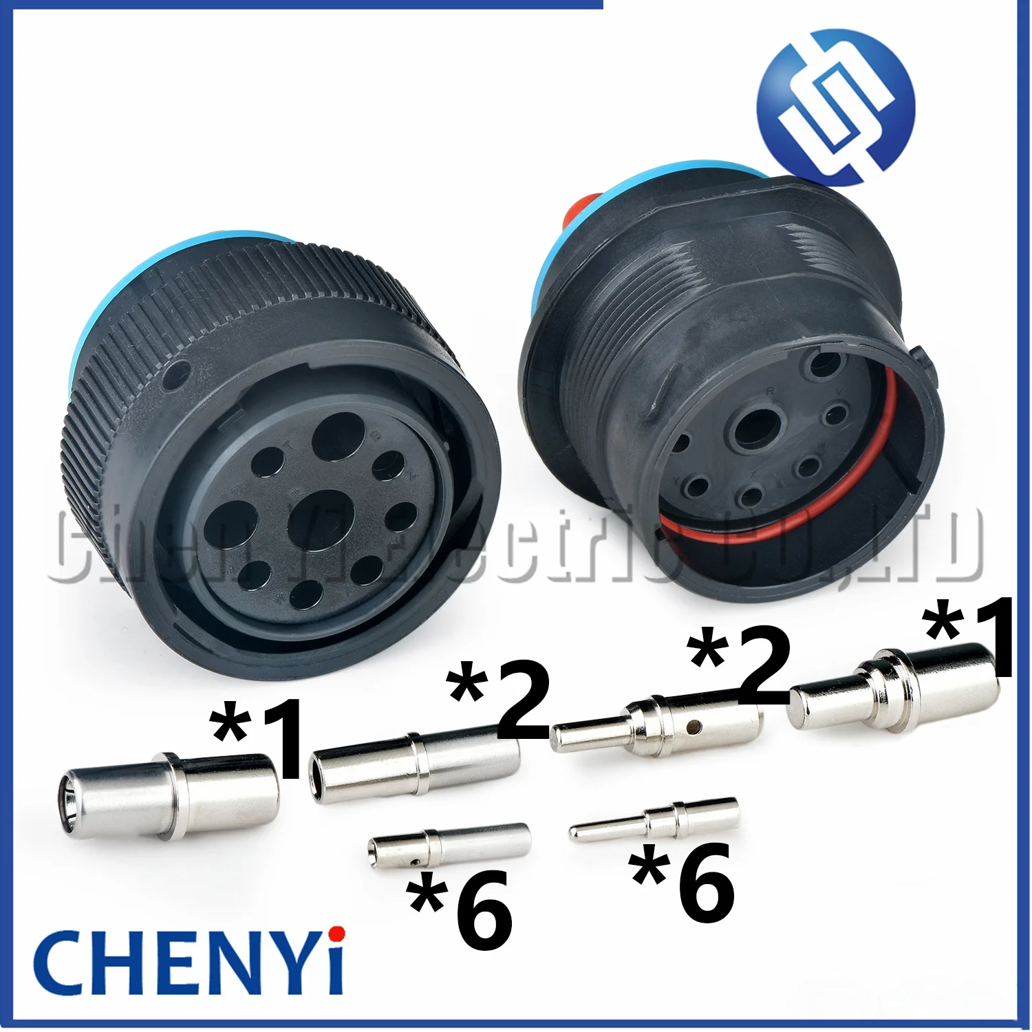 

9 Pin HDP series automotive waterproof connector male or female plug HDP26-24-9SE HDP24-24-9PE With Pins For Deutsch