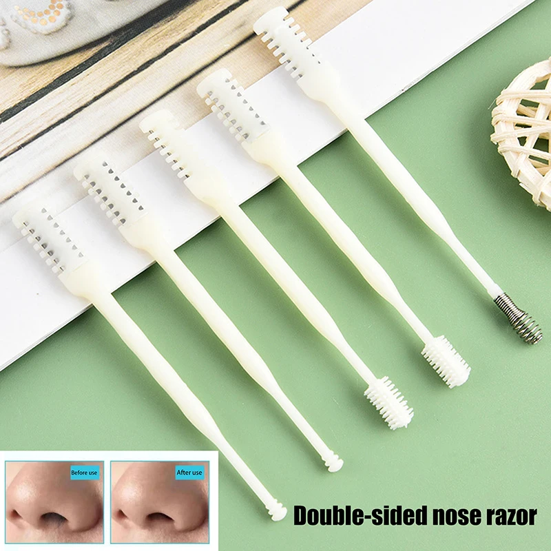 5Pcs Nose Hair Remover 360 Rotating Nasal Clippers Nose Hair Trimmer For Women Men Manual Nose Hair Trimme