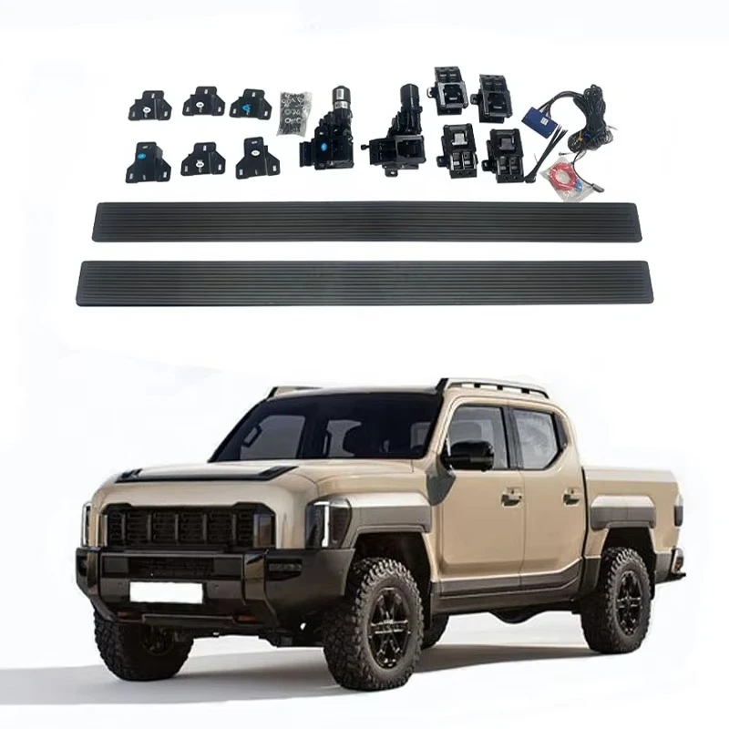 

Hot Sale Factory Price Aluminum Alloy Waterproof and Rust-proof 4x4 Pickup Running Boards for Kia Tasman Side Pedal 2024+