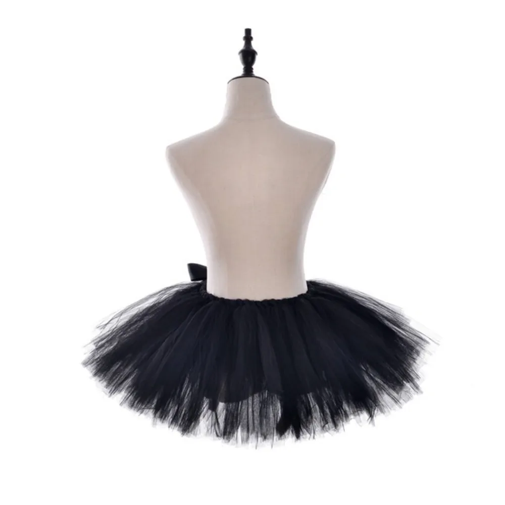 Ultra Short Fluffy Girl Ballet TuTu Dress Bowknot Clown Kids Ballet Skirts Rainbow Princes Dress Lolita Cosplay Dress Christmas