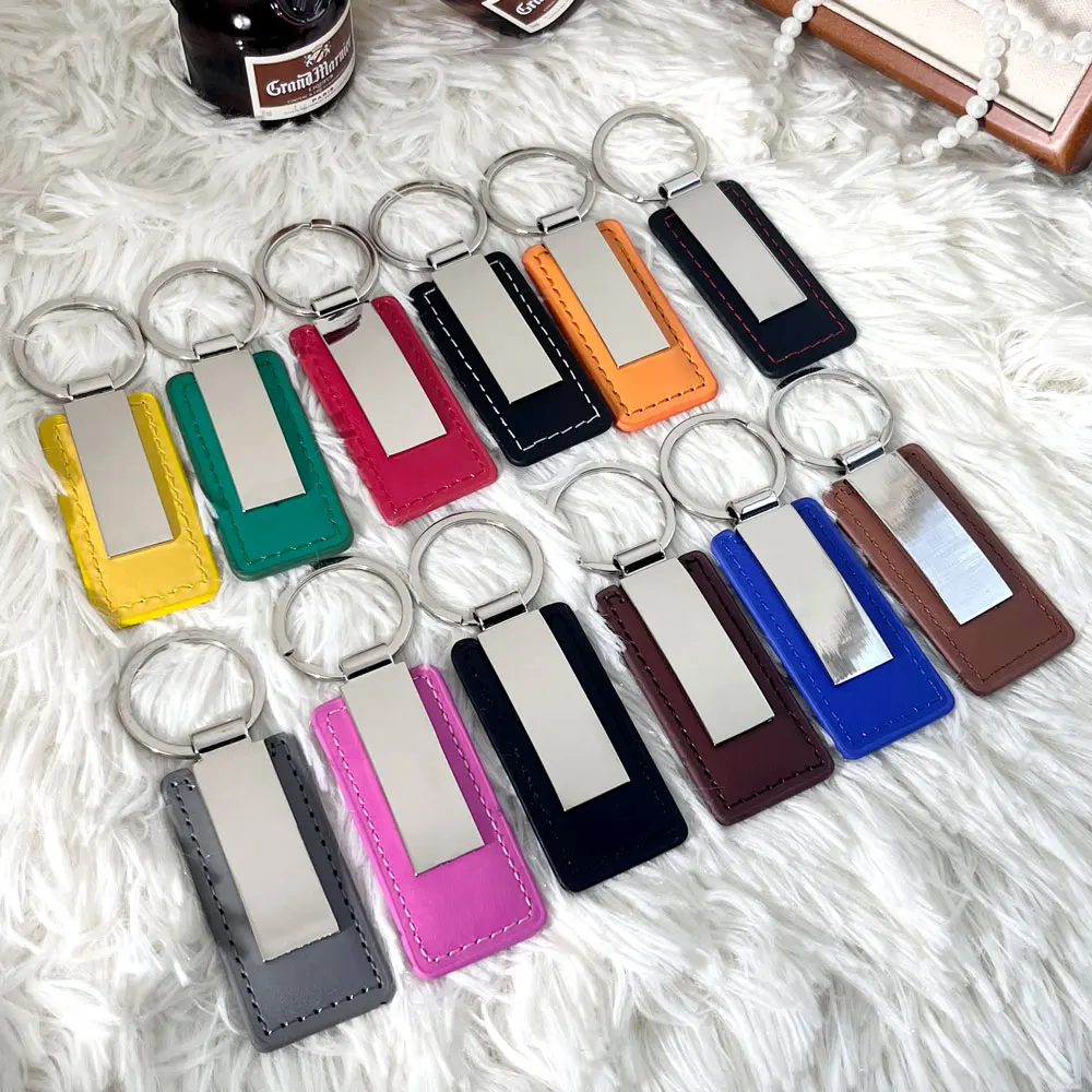 10pcs Wholesale Metal Stainless Steel Car Moto Keychain Keyring Custom Name Laser Engraving Logo Key Chain Ring High-end Gift