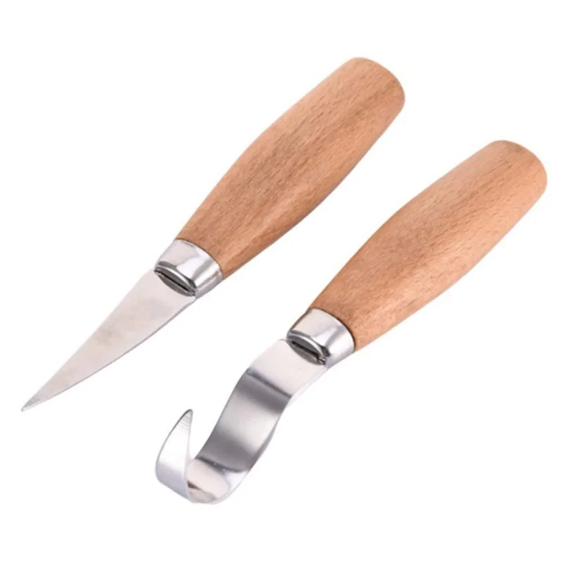 Cuchillo para tallar madera, herramientas para tallar, cuchillo ergonómico para tallar madera, herramienta de cincel para carpintería, escultura de carpintero, 1 ud.