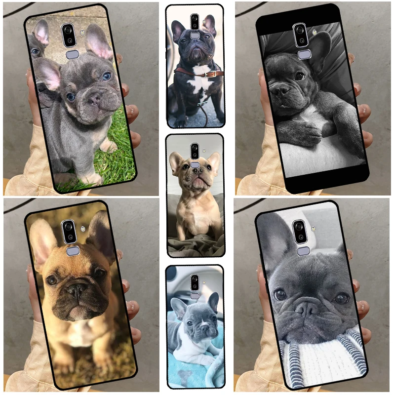 French Bulldog Dog Pug Back Case For Samsung Galaxy J5 J3 J7 2016 A3 A5 2017 A6 A7 A8 A9 J4 J6 Plus J8 2018 Cover