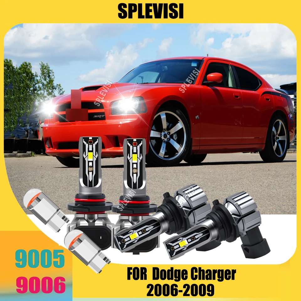 

LED 12v 75W White Headlight Lamps Conversion Kit - Premium Quality Car Lights For Dodge Charger 2006 2007 2008 2009
