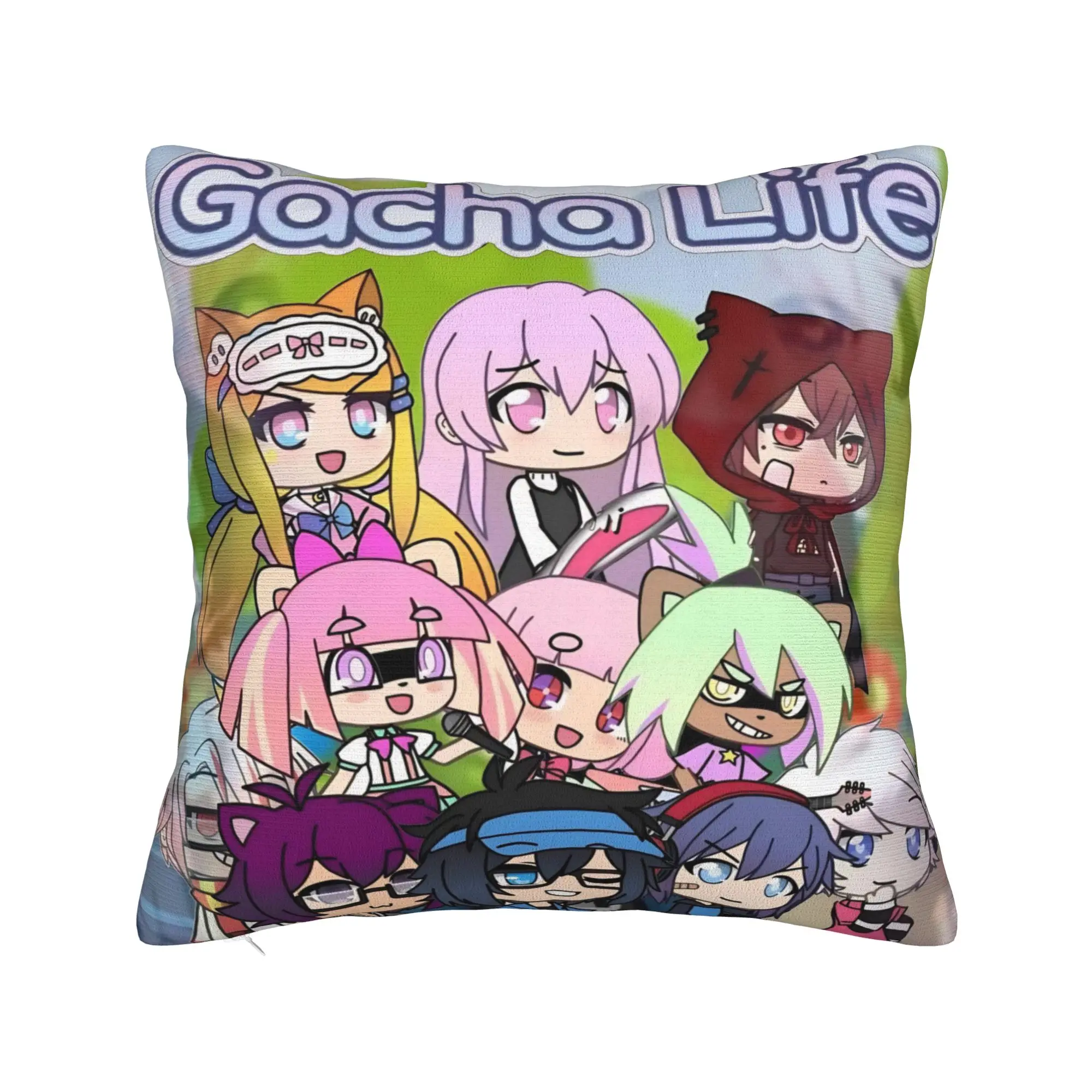 Decorative Pillow Cover Gacha Life Cartoon Stuff Sofa  Pillow Case Cover Square Multi-Size