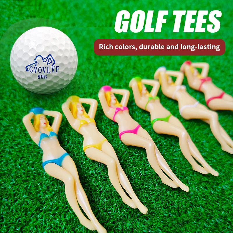 GVOVLVF Golf Nail Female Model Ball TEE, Plastic Seat Personalized Holder Multi Color
