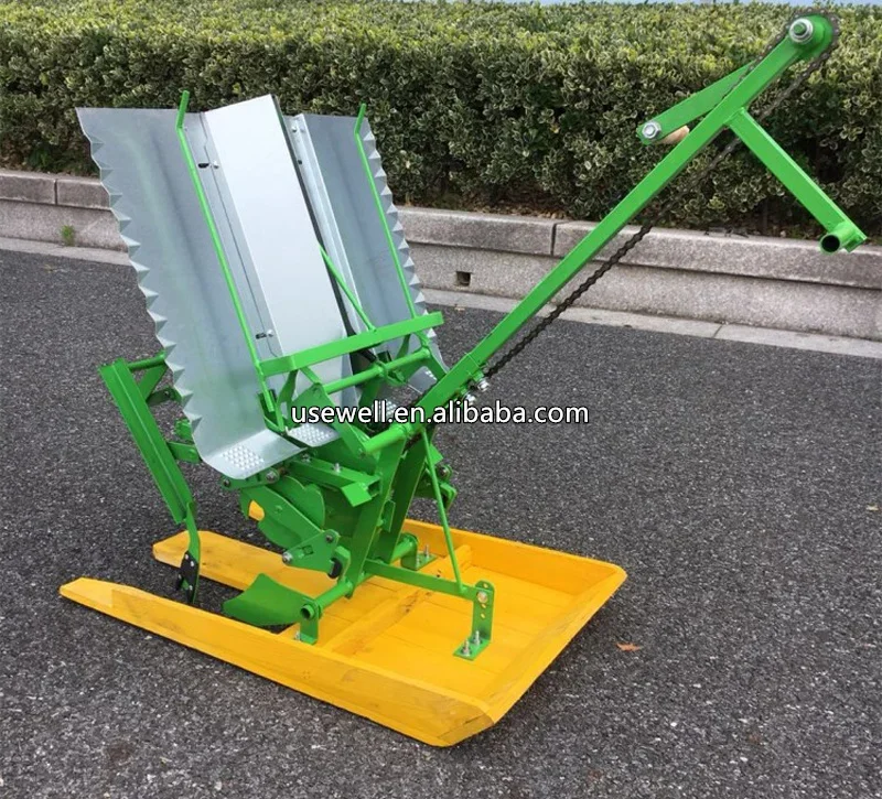 Agriculture Professional 2 Rows Hand Cranked Manual Rice Paddy Transplanter Planting Seeding Planter Machine For Farm