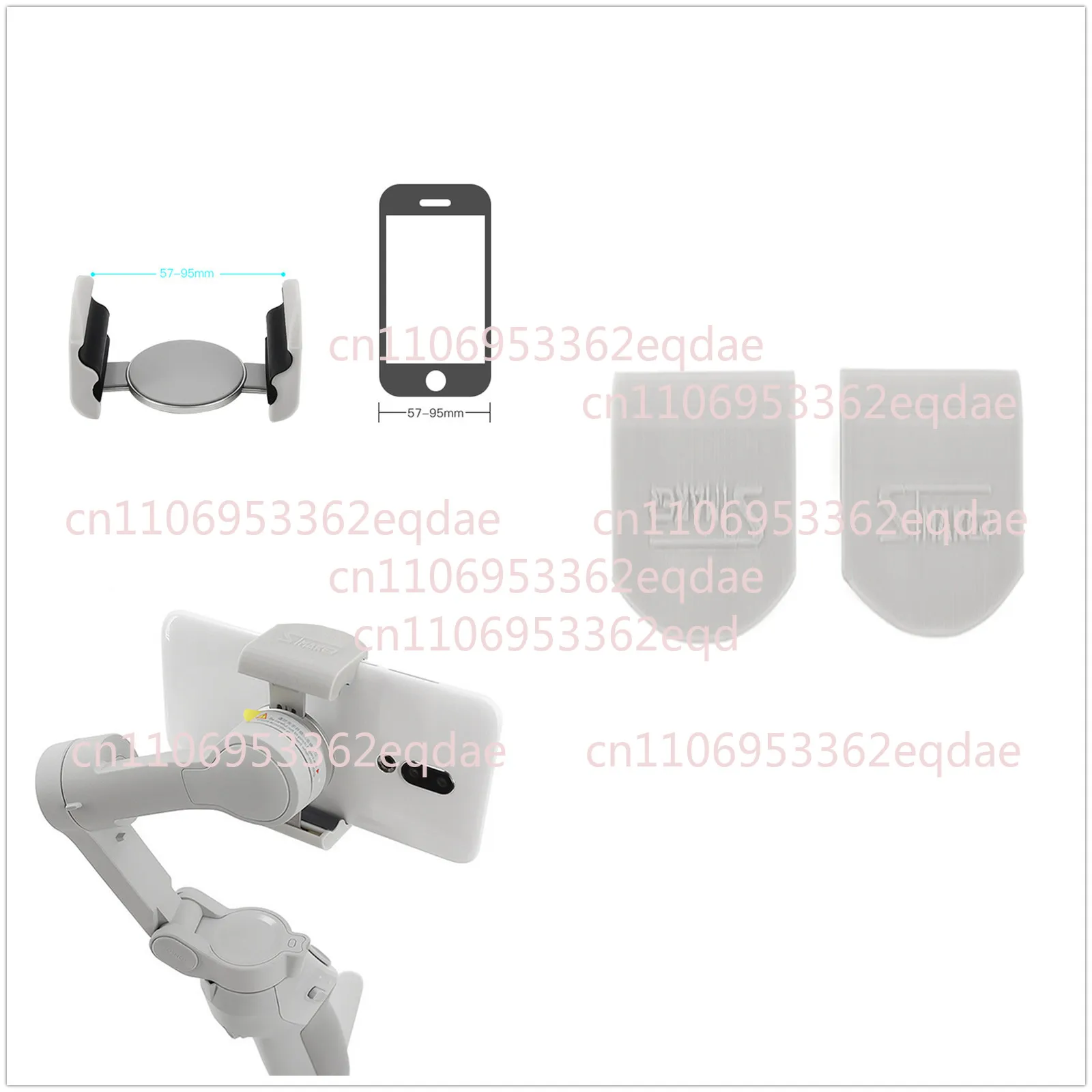 Для DJI OM 4 ручной стабилизатор магнитный держатель телефона удлинитель кронштейн пряжка 2 шт.