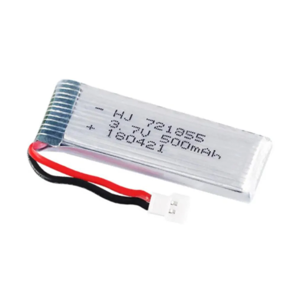 3.7V 500mah 25c lipo battery For Wltoys V930 V977 V988 H37 Eachine E50 E50S RC Quadcopter Part 3.7v 721855 Li-Polymer Battery