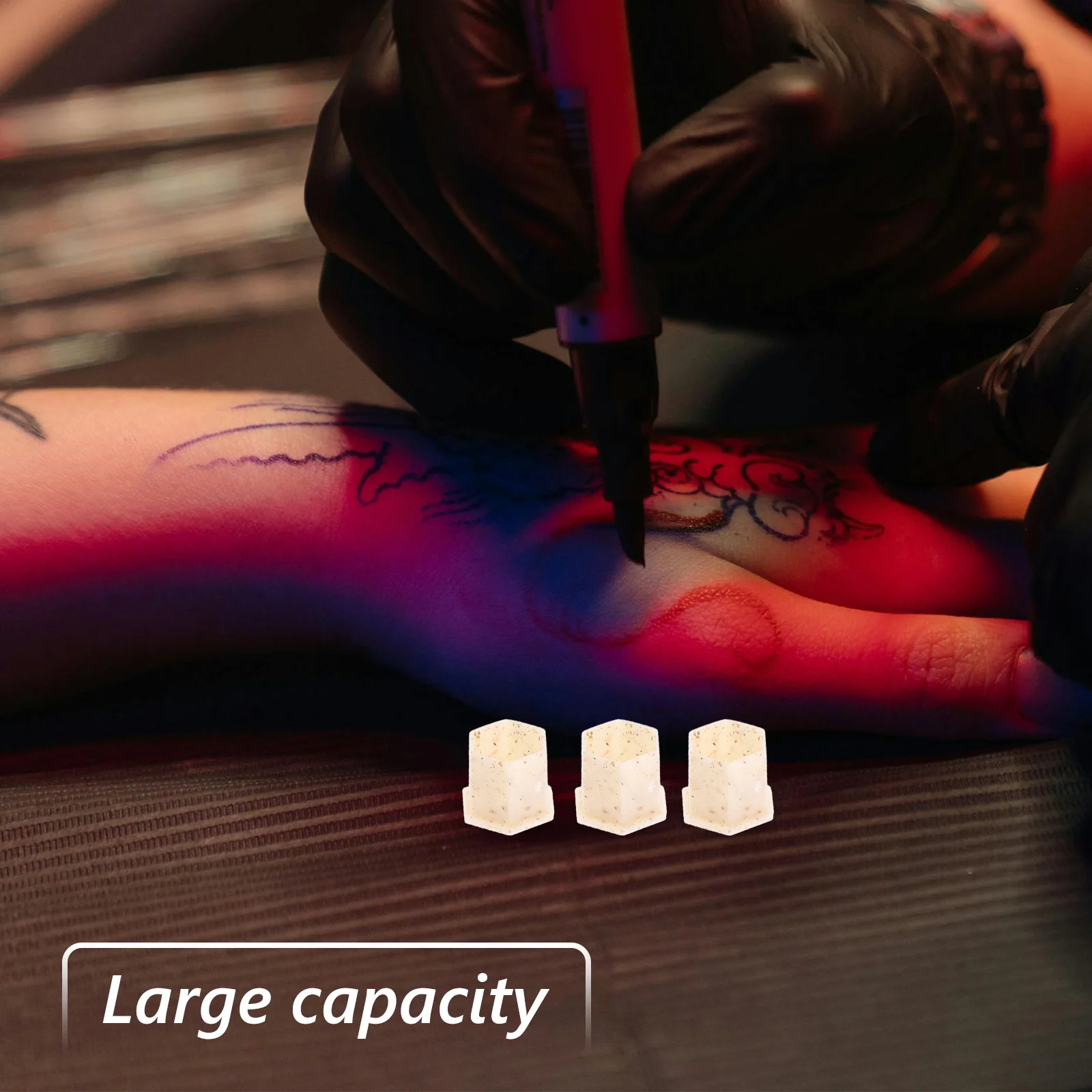 

200Pcs Tattoos Ink Cups Pigment Containers with Stable Base for Ink Storage and Tattoo Color Holding Tattoos Color Cups