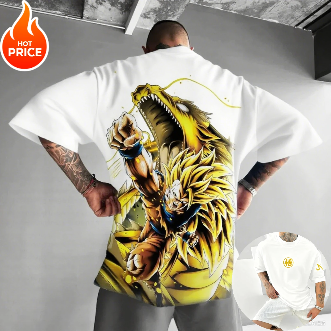 슈퍼 사이언 스트리트웨어 손오공 드래곤볼 하라주쿠 여름 티셔츠 남성 빈티지 오버사이즈 여성 캐주얼 반팔 유니섹스 티