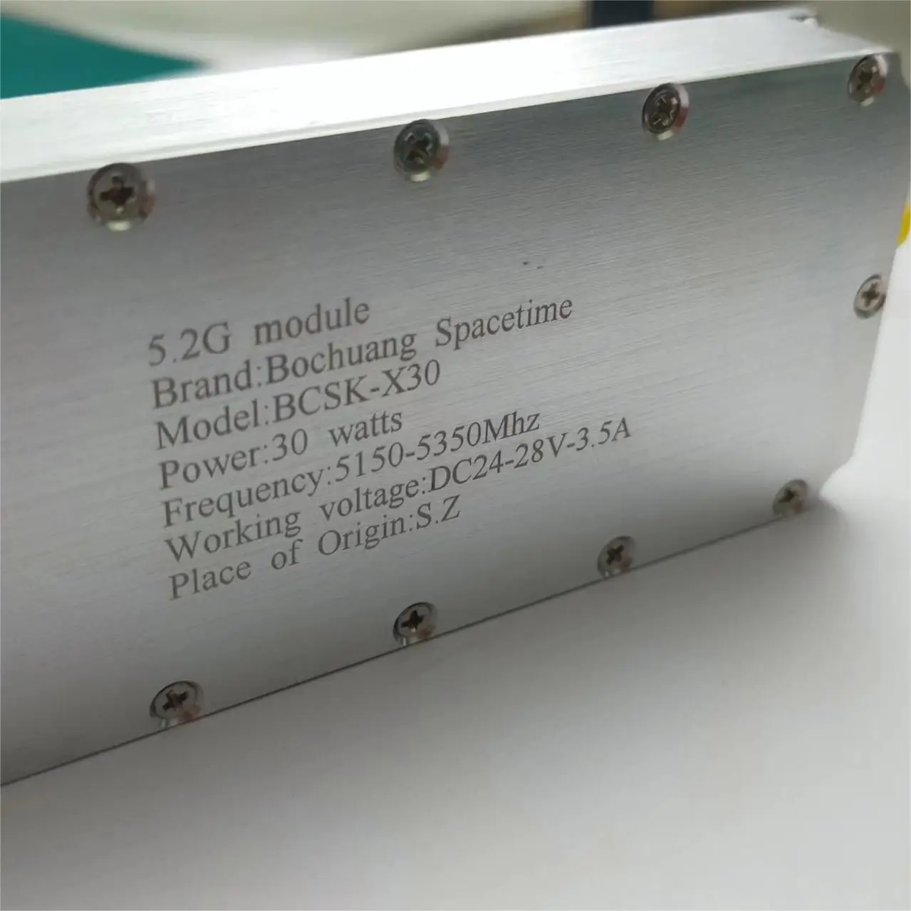 Módulo amplificador de contrapeso UAV de BCSK-X30, blindaje de señal, 5,2G-30W