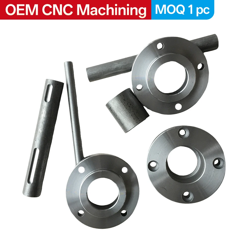 

Custom CNC Precision Machining: Metal Flanges & Shaft Components (Drive Shafts, Bushings) — Turning of Stainless Steel and Al