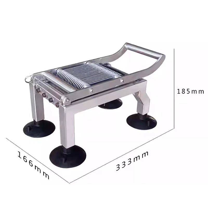 قطاعة يدوية من الفولاذ المقاوم للصدأ قطاعة بطاطس ليمون قطاعة خضراوات منتج أغذية 5 مللي متر/10 مللي متر/15 مللي متر