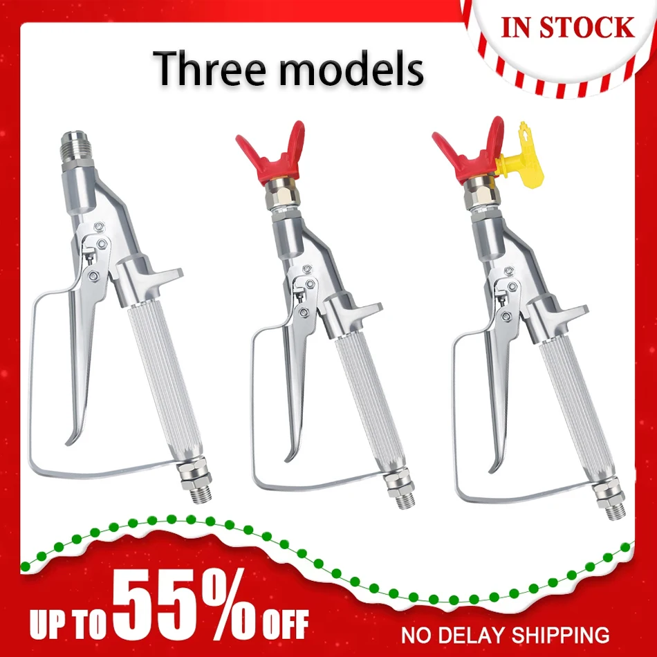 5000PSI High Pressure Airless Paint Spray Gun With 517 Tip & Airless Spraying Machine And Nozzle Guard Pump Sprayer