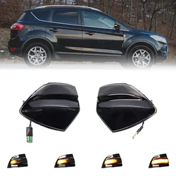 For Ford S-MAX 2007-2014 Kuga C394 C-MAX LED Dynamic Turn Signals Side Mirror Lights Sequential Turn Indicator