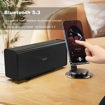DOSS Domácí Bluetooth reproduktor 80W Výkonný zvuk Basový subwoofer Soundbox TWS Stereo párování 18 hodin přehrávání Bezdrátové reproduktory 10 nejlepší prodej objem Gigaworks T3 - №6