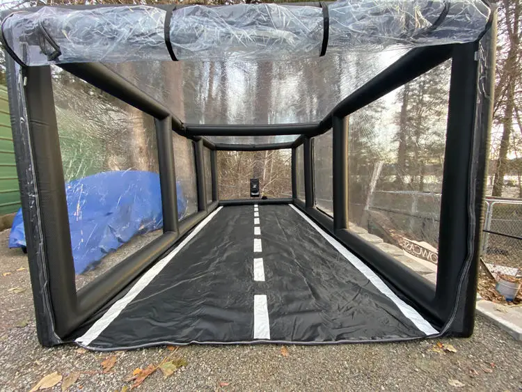 カスタムサイズPVCターポリン製インフレータブルカーガレージテント、インフレータブルカーカバー