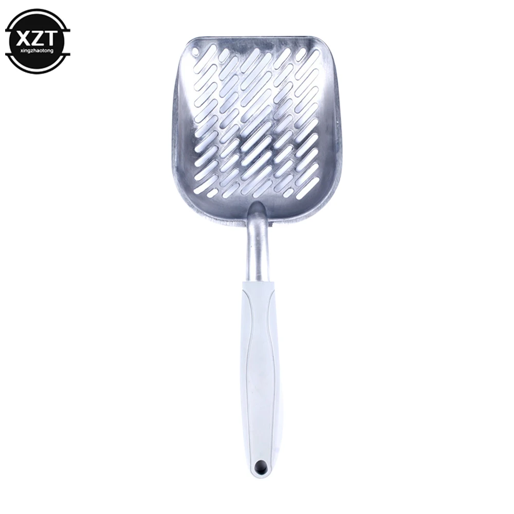 Cat Litter Scoop Big Metal Litter Scoop for Kitty Sifter with Deep Shovel and Ergonomic Handle Made of Heavy Duty Solid Aluminum