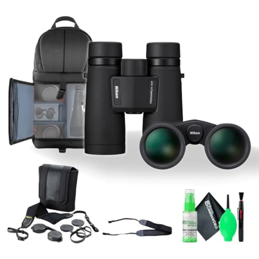 

Outdoor use, rubber-armored ED glass binoculars in black, waterproof and fogproof with wide field of view, oil water repellent