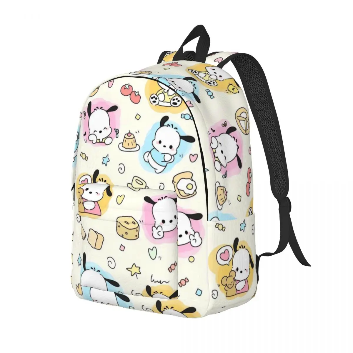 Pochacco New Fashion High Capacity Waterproof College Backpack Trendy Laptop Travel Book Bag 15in 17in