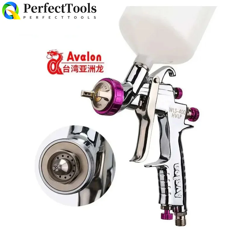 Taiwan wls400 car spray gun spray paint oil water-based varnish spray gun gap nozzle 1.4 pneumatic