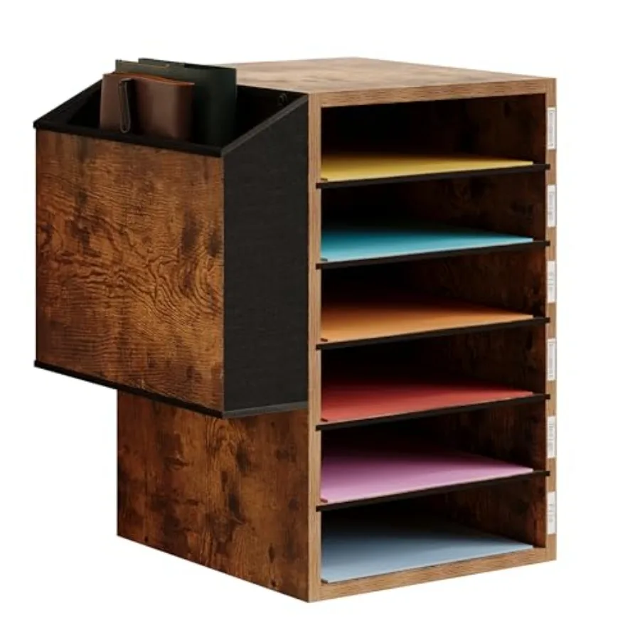 

Настольный почтовый органайзер Unionly с 6 регулируемыми отделениями, слотами для имен и местом для хранения документов, для офиса