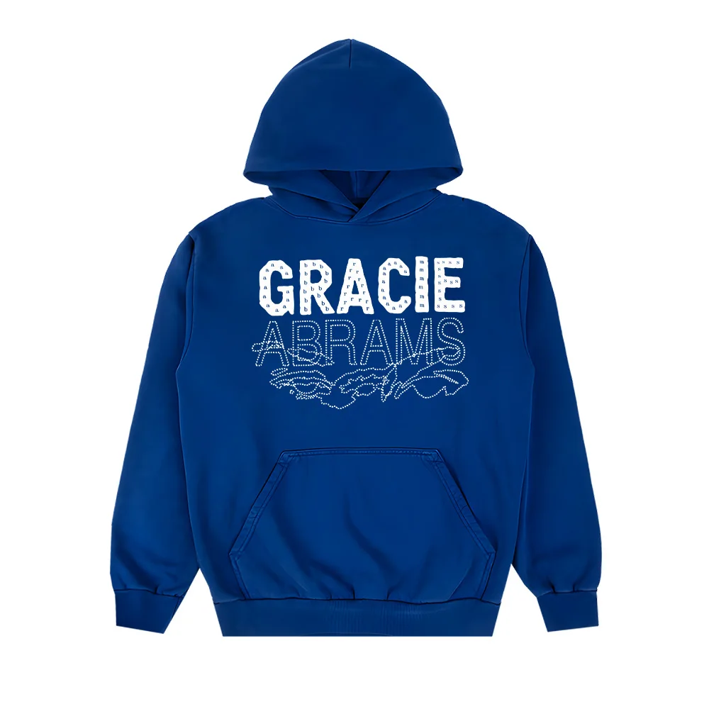 

Gracie Abrams Letter Repeat Темно-синяя толстовка унисекс Модная толстовка в стиле Харадзюку в стиле хип-хоп Высококачественная толстовка для мужчин и женщин Спортивная одежда большого размера