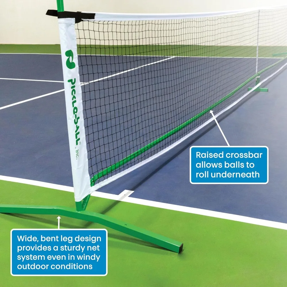 Portable Pickleball Net for Outdoor Steel Construction Tournament Regulation Size Net
