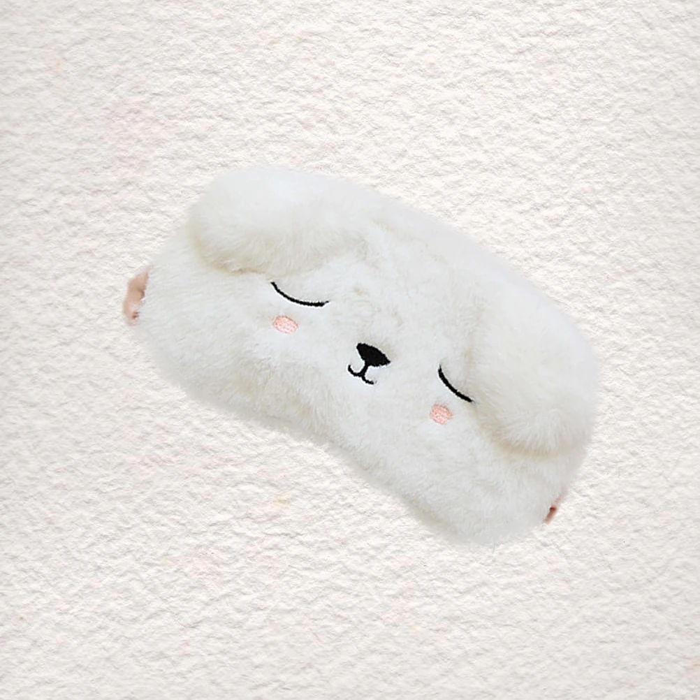 

Cute Rabbit Shaped Sleep Eye Mask Lightweight Comfortable Durable Long Time Use Eye Patch For Kids Adults Cartoon Animal