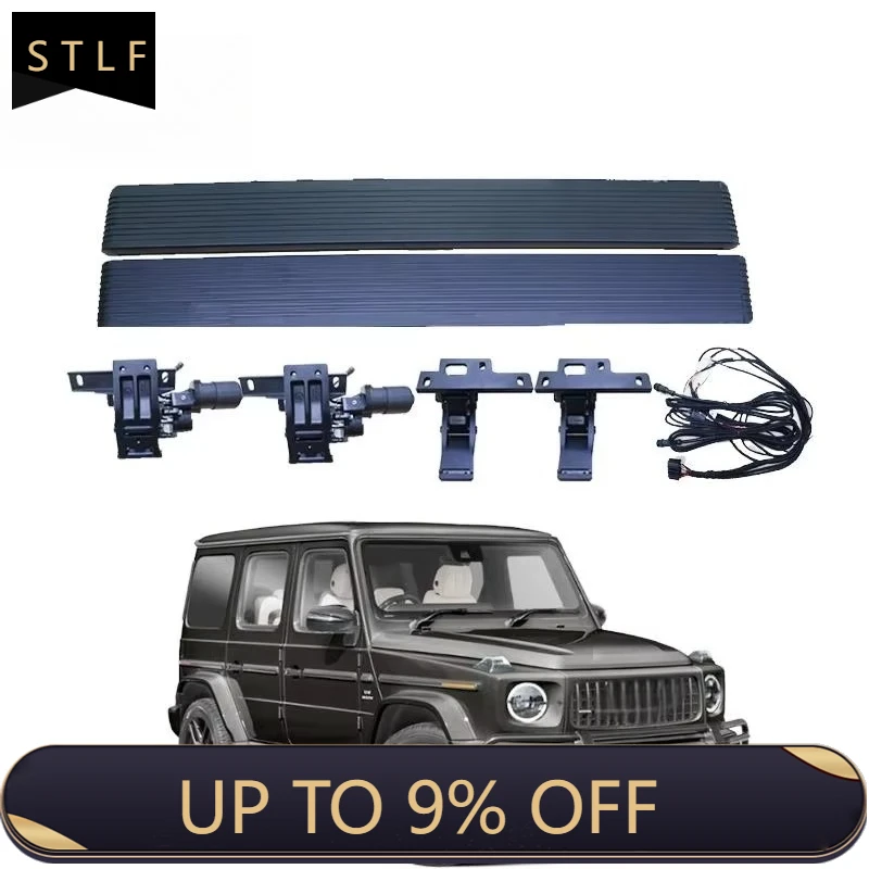 Electric Running Board Aluminum Alloy Auto Scaling Heavy Duty Liush Side Step Pedal for Mercedes G63 BMW GLC with Carry Bag