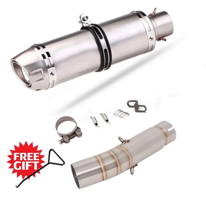 Slip On For HONDA CBR500 CB500F CBR500R CB500X 2013 - 2019 Motorcycle Exhaust Escape Systems Middle Link Pipe Muffer DB Killer