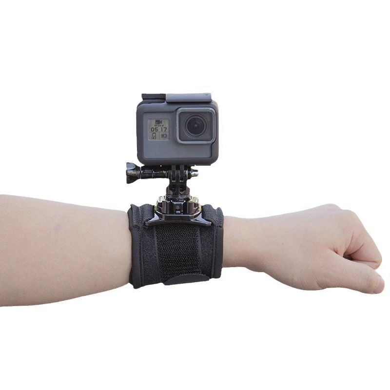 

360-Degree steerable wrist strap for DJI sports cameras