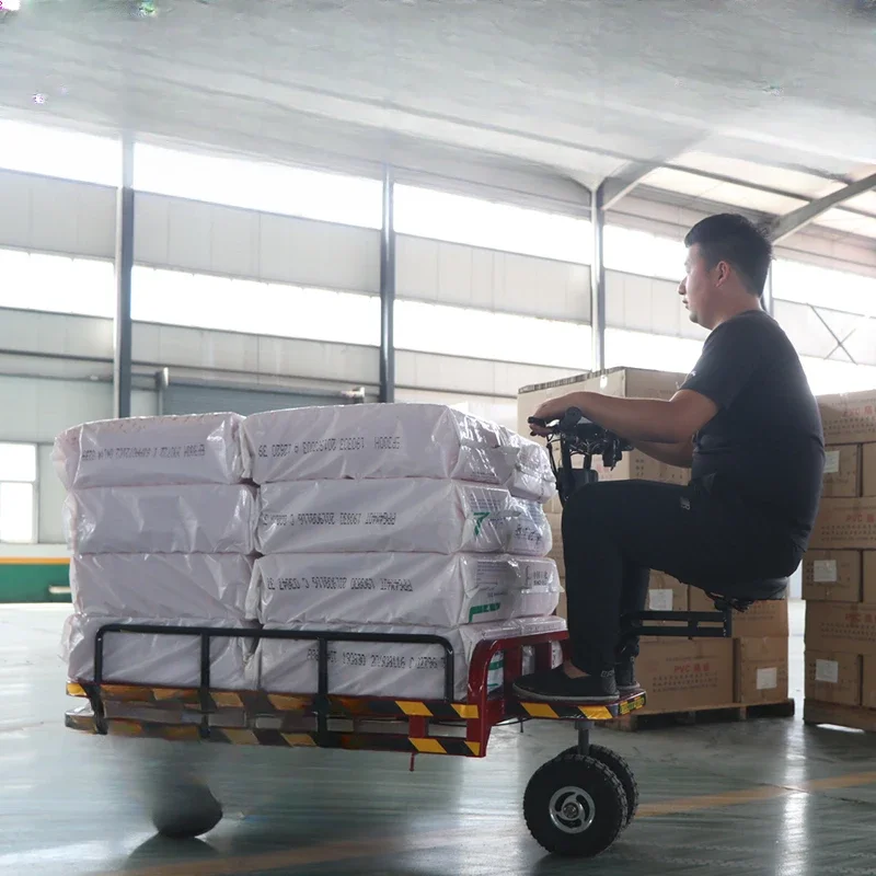 Electric flatbed truck Three-wheel flatbed truck Factory pulling truck Warehouse trolley Elevator Load king