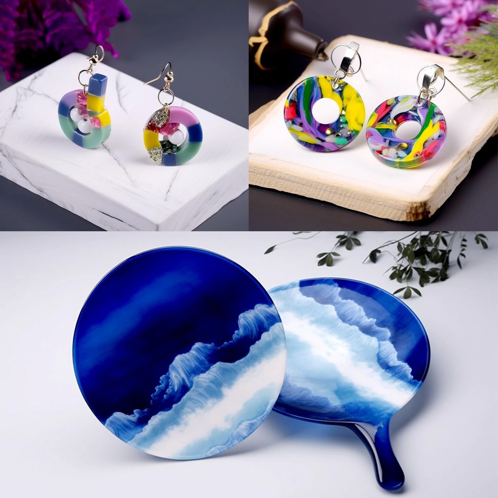 24 Colors Pearlescent Powder Candle Dye Soap Pigment For Candle Making Epoxy Resin Pigment DIY Colorant Pigment Pearl Powder