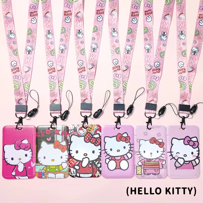 Sanrio Hello Kitty Cinnamoroll Melody Lanyard For Keys ID Card Bus Gym Badge Holder Neck Strap Hang Rope Lariat For Mobile phone